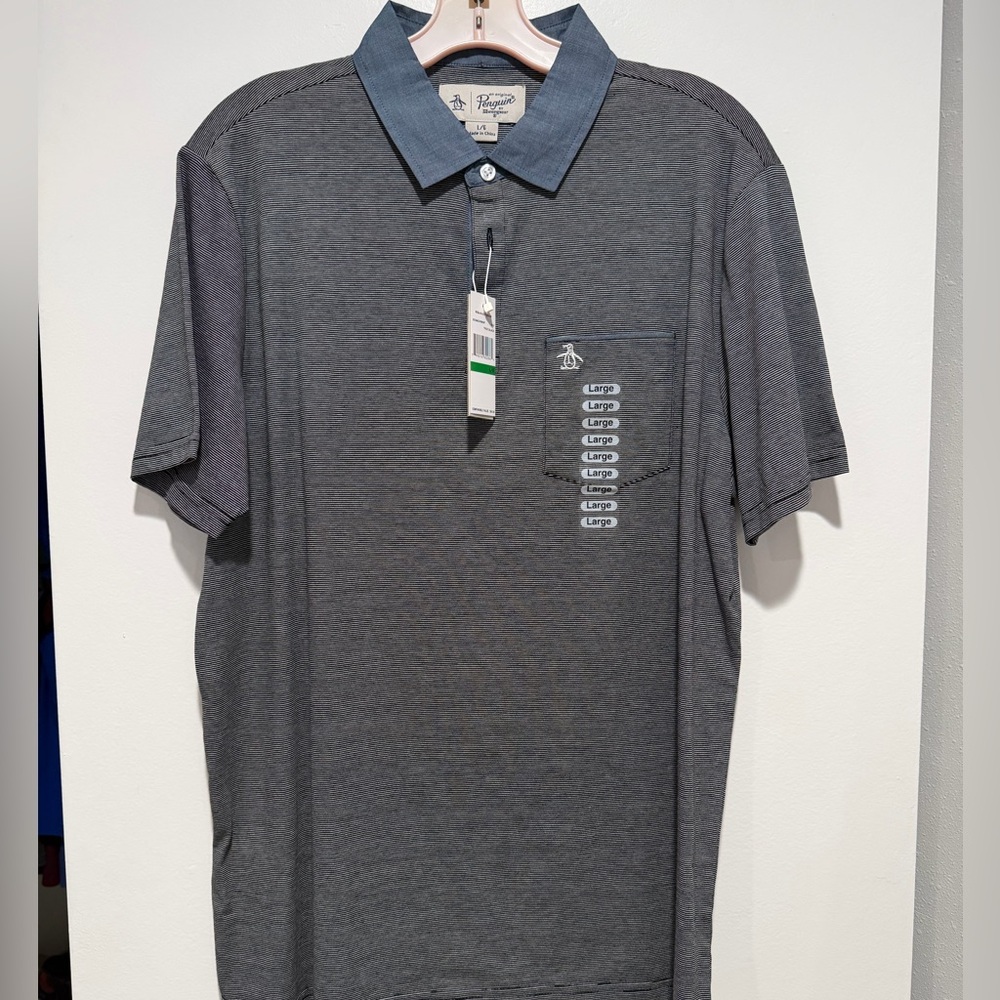 Original Penguin Charcoal Polo Shirt